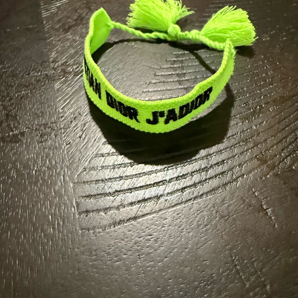 Dior Bright Green J'Adior Friendship Bracelet - Picture 3 of 3